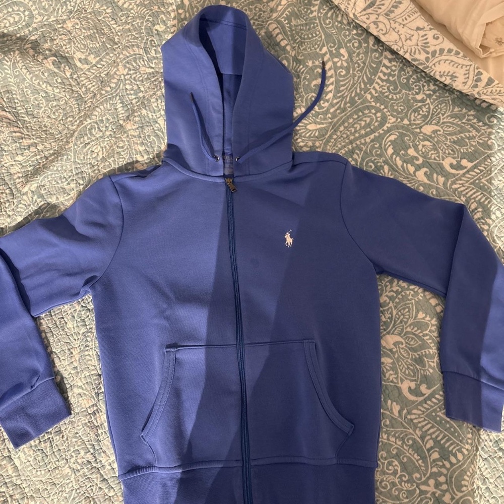 Blue Polo Ralph Lauren Zip-Up excellent condition.